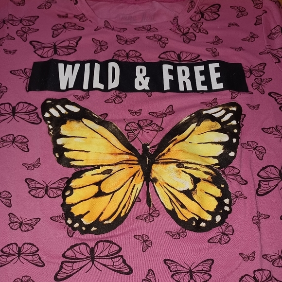 Plus size Cropped top wild and free - Picture 3 of 4